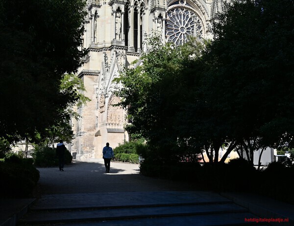 Nabij de kathedraal van Reims