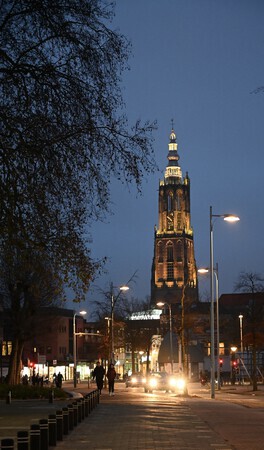 Amersfoorts icoon in het donker