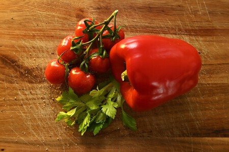 Paprika en tomaat