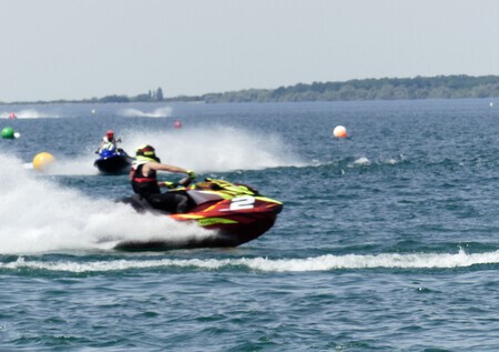 Wedstrijd met jetskis