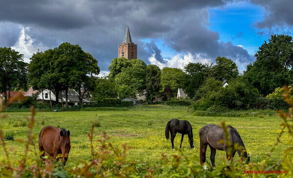 Tussen wolken en weilanden.